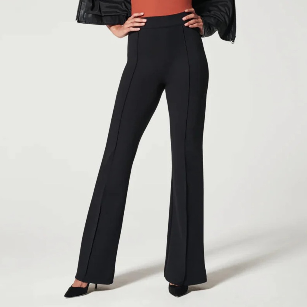 SPANX Black Flare Ponte Pants